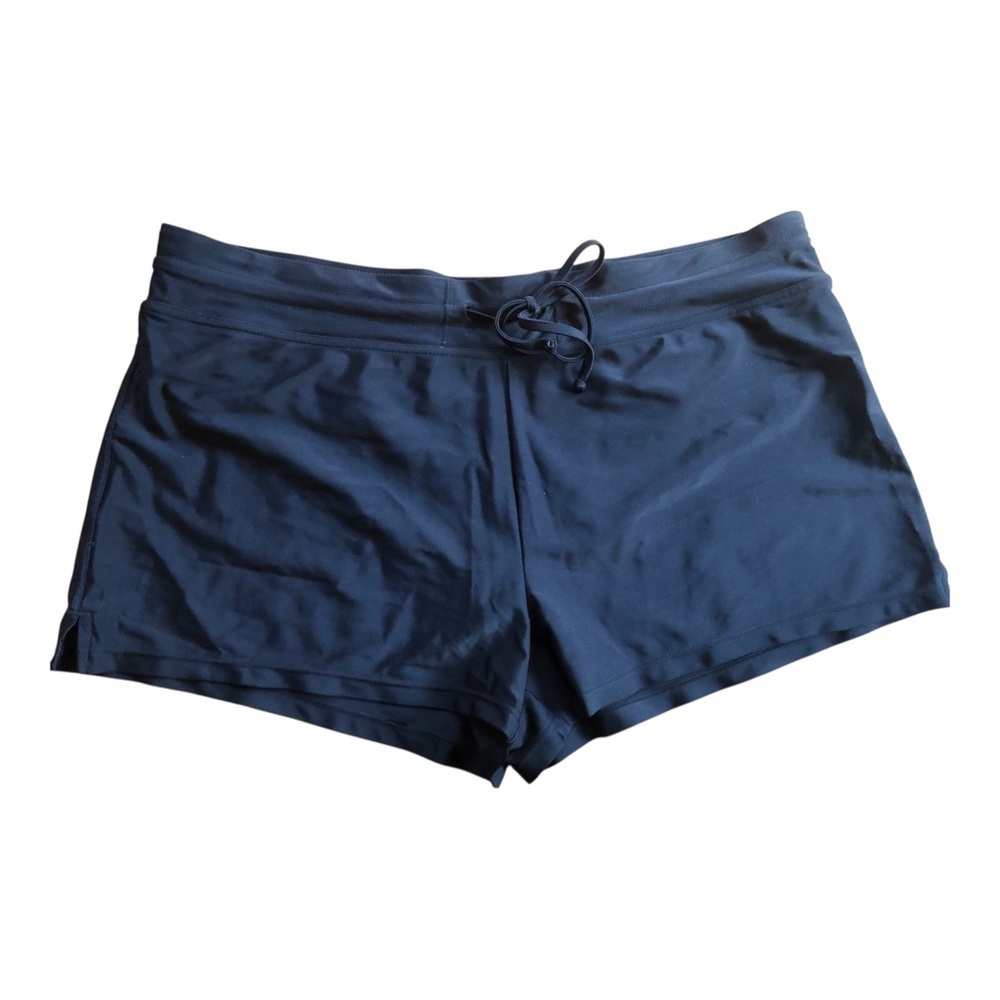 SOLD KONA Sol Active Swim Shorts Sz Large Solid Black Drawstring Pocket Lining